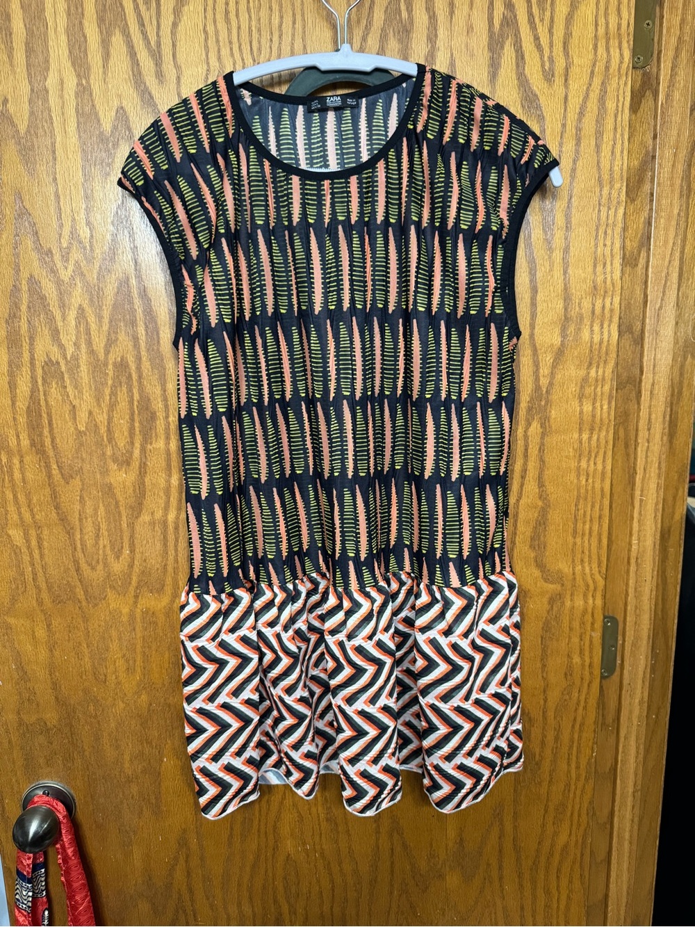 Zara Patterned Short Sleeve Coverup